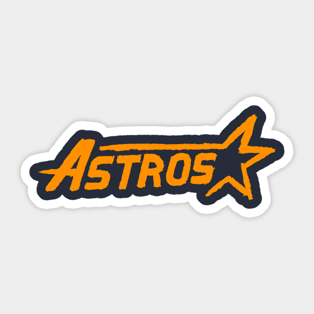 Houston Astroooos 19 Sticker by Very Simple Graph